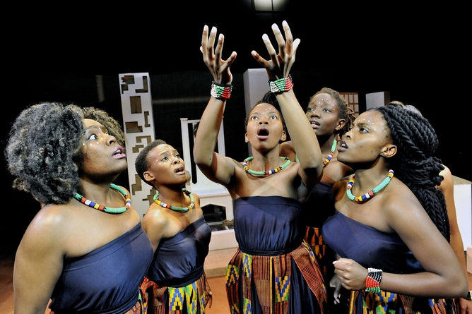 Vumani Oedipus being staged at the Market Theatre in Johannesburg. Wits Theatre